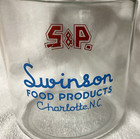 Vintage S   P Swinson Countertop Cracker Glass Jar From Old Country Store