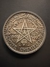1956 Morocco 500 Francs Silver Coin Ah1376 Mohammed V  900 Silver