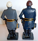 Cast Iron 7 5  Tall Robert E Lee   Ulysses Grant Figurines Bookends Civil War