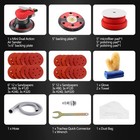 Zfe 5  6  Pneumatic Random Orbital Air Sander Kit W  Dust Bag   Pads Set
