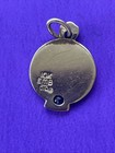 Southern Bell Service Award Pendant Bracelet Charm Sapphire 10kt Gold 1980 s