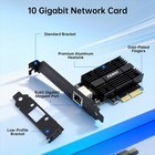 Pcie X4 10gbps Network Card Aqc113 Rj45 Port Ethernet Adapter For Desktop Pc Nas