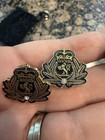 Vintage 4 Cunard Line Lion Holding Globe World Lapel Pin Cruise Ship Tie Tack