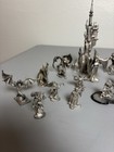 Fantasy Wizards Dragons   Castles Pewter Figurines Lot Of 17 Vintage
