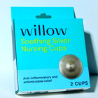 Willow Soothing Silver Antifungal Antibacterial Nursing Cups - 2 Cup Count