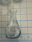 Vintage Glass Bottle Bud Vase Libbey Pinched Thumbprint 1930   s 3 1 2   