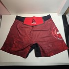 Men s Reebok Authentic  ufc Gladiator Trunk Short Maroon Medium 32  New With Tags