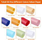 Colored Vellum Paper  50 Sheets  10 Colors  8 5 X 11  Transparent  Printable  Cl