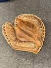 Antique Buckle Back Catchers Mitt Glove Baseball Softball Vintage 1930s-40s Vtg