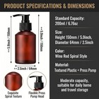 200ml Glass Soap Dispenser Lotion Pump Bottle Refillable Liquid Hand Soap