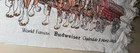Vintage Budweiser Clydesdale 8-horse Hitch Towel 28 x48  