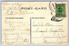 Vintage Old Antique Postcard Pretty Lady Girl Red Lips Wood Grain Texture Oval