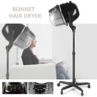 Professional Hair Dryer Stand Bonnet Hood Adjustable Heating Timer Height Wheels