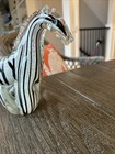 Glass Zebra Figurine Almost 7 Inches Tall Dynasty Gallerie Collectible