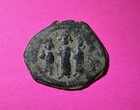 610-641 Ad Byzantine Bronze Follis Coin Heraclius W  Martina   Constantine