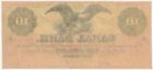 1800 s  10 Canal Bank New Orleans Louisiana Obsolete Eagle Note - Unc