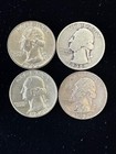90  Silver Washington Quarter Roll Mixed Full Dates 11-d s   2-s Mint Marks 