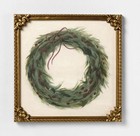 Red Ribbon Wreath Framed Wall Art Threshold Studio Mcgee Target Christmas Decor