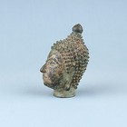 Antique Burmese Bronze Buddha Head  19thc