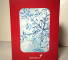20 Count Papyrus Blue Snowflake Holiday Christmas Boxed Cards Envelopes Seals