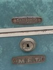 Vintage Samsonite Shwayder Bros   5112 Marbled Jade Green Train Case 13    See 