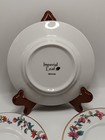 Imperial Leaf China Floral Tobacco  6 25  Appetizer dessert Plates Set Of 4