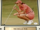 Michelle Wie Autographed 8x10 Photo  framed   Matted  - Jsa Coa 