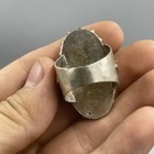 Beautiful Ancient Agate Intaglio Solid Silver Roman Warrior Seal Stamp Ring 