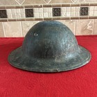 Ww1 Us Army 5th Corps Helmet Painted Blue Insignia Wwi British Made