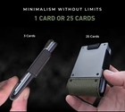 Mens Wallet Slim Metal Card Holder Cash Strap Minimalist Pull Tab Wallet For Men