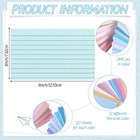 Ctosree 1440 Pcs 12-color 3x5  Lined Index Flash Cards For Studying   Notes