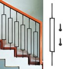 Deck Balusters Metal Deck Spindles 10 Pack 44 Inch Iron Stair Railing