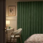 Threshold Blackout Velvet Curtain Panels Drapery Oeko-tex Green 2pk 50 x63 