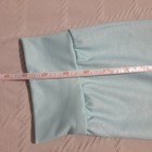 Women Xl Mint Green Plaid Raglan Sleeve Tunic Top Notch Neck Long Sleeve Casual