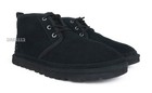 Ugg Neumel Black Suede Fur Boots Mens Size 10  new-