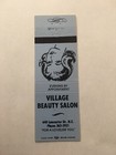 Vintage Matchbook Cover Matchcover Village Beauty Salon Ne