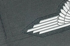 Bevo Patch  Grey Threads On Black