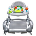 4   in   1 Baby Walker  Foldable Wheeled Baby Activity Center  3 Adjustable Height