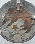 Adan Alvarado Taxco Mixed Metal Bull Pin Pendant     Signed Aa Metales Casados 925