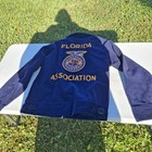 Vtg 85-86 Florida Ffa Blue Corduroy Jacket Lg 38 Rare Future Farmers Of America 