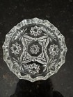 Pair Of Vintage Anchor Hocking Cut Glass Coaster   Ashtray Star David
