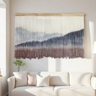Macrame Wall Hanging  Extra Large Mountain Dip-dye Handmade Cotton Tapestry 5   