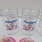 Lot Of 4 Playtex Nurser Bottles 4oz 1995 Vintage Caps  Rings  Nipples  Drop Ins 