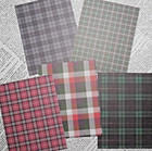 Christmas Card Making Kit  holiday Plaids  Paper   Embellishments Makes 5 Cards