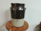 Vintage Stoneware 3 Gallon Crock Brown And White