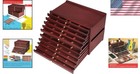 Art Supply Storage Box Organizer Drawer Wooden Pencil Brush Makeup Beauty