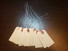 100 Wired Manila Tags 3 1 4 x 1 5 8  Size  2 Inventory Shipping No String Strung