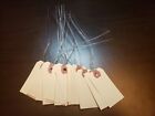50 Manila Tags Size  1 Wire Strung 2 3 4  X 1 3 8  Inventory Shipping No String