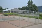 Large Outdoor Chain Link Dog Kennel Enclosure Exercise Pen Run With Tarp Cover