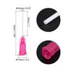 50pcs 25g Dispensing Needles 1  Pp Needle Tips With Flexible Needle Red